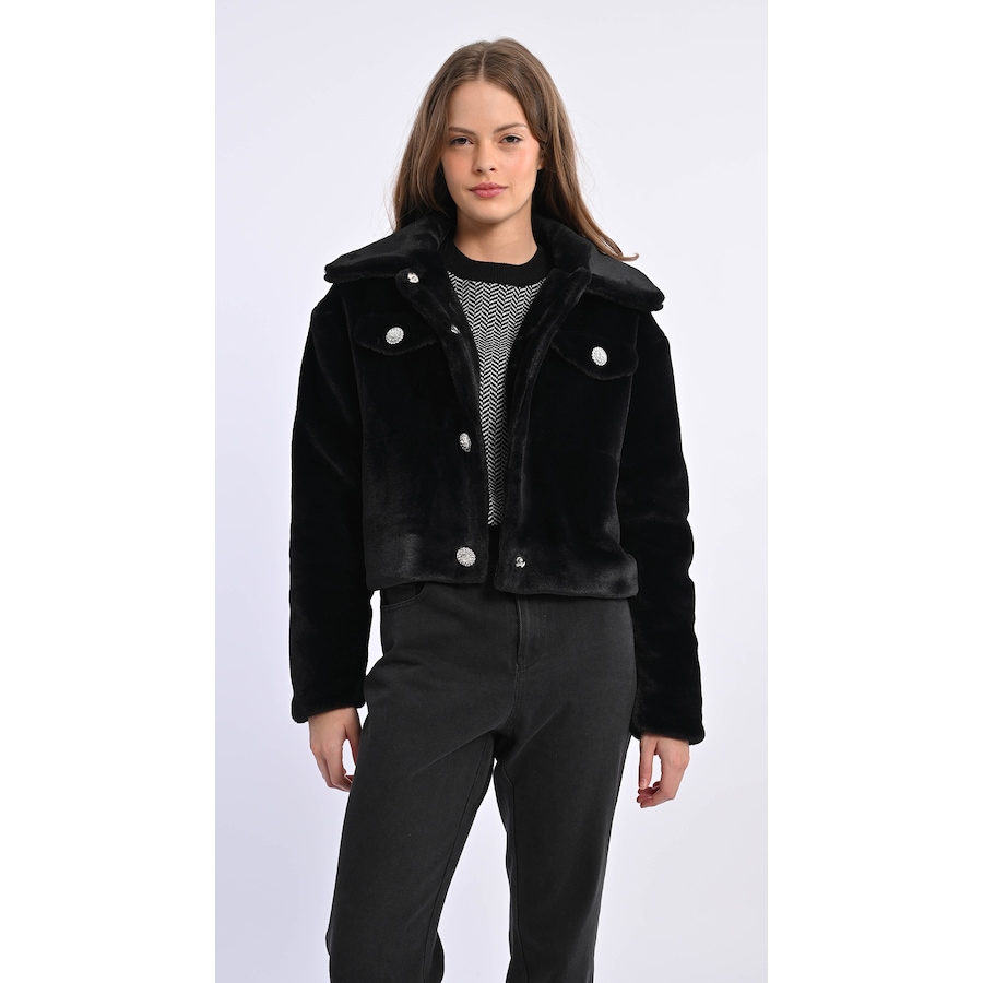 Image 225677_BLK.jpg, Product 225-677 / Price $54.33, Molly Bracken Button Down Faux Fur Jacket from Molly Bracken on TSC.ca's Fashion department