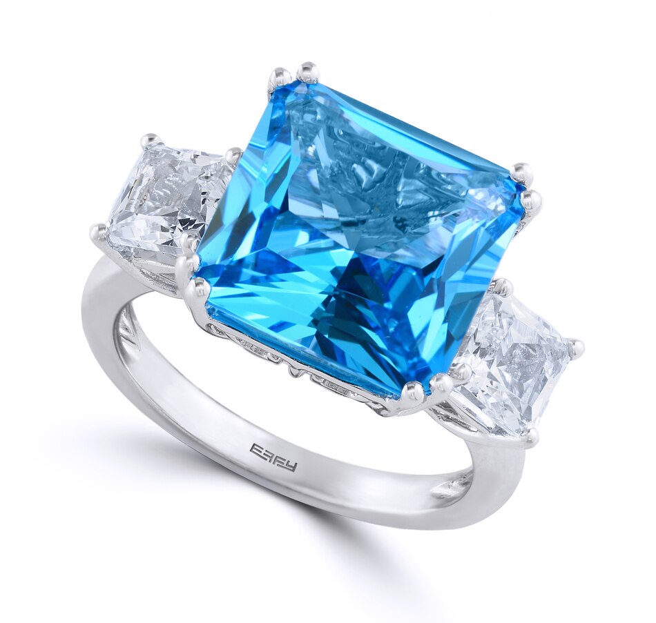 Image 225981.jpg, Product 225-981 / Price $1,399.99, Jewel of a Deal 14K White Gold Blue & White Topaz Ring  on TSC.ca's Jewellery department