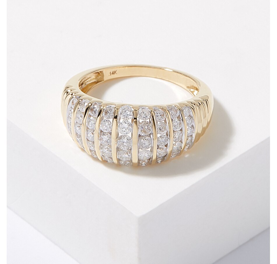 Image 226328.jpg, Product 226-328 / Price $2,199.99, 14K Yellow Gold 1.25 ctw Multi-Row Diamond Ring from Diamond Show on TSC.ca's Jewellery department