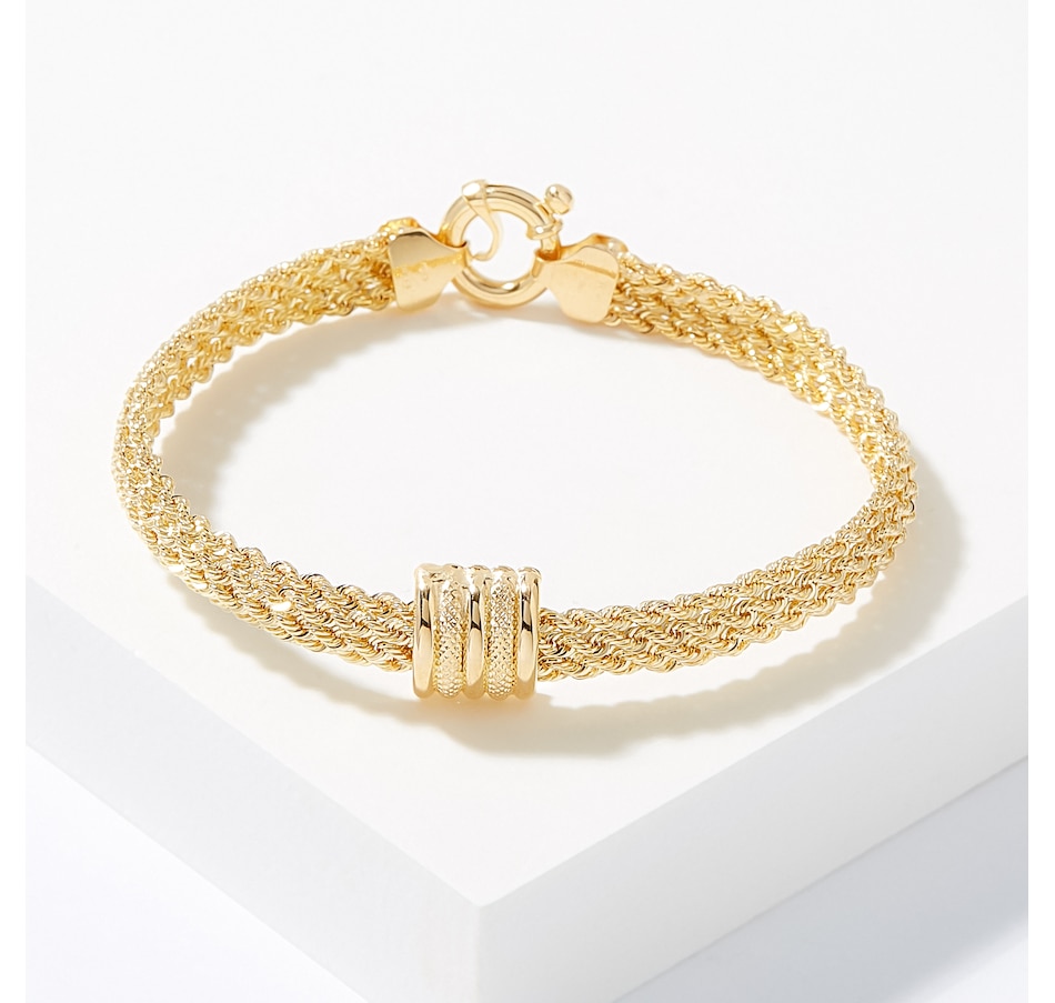Jewellery - Bracelets - UNOAERRE Jewellery 18K Yellow Gold Wide Multi ...