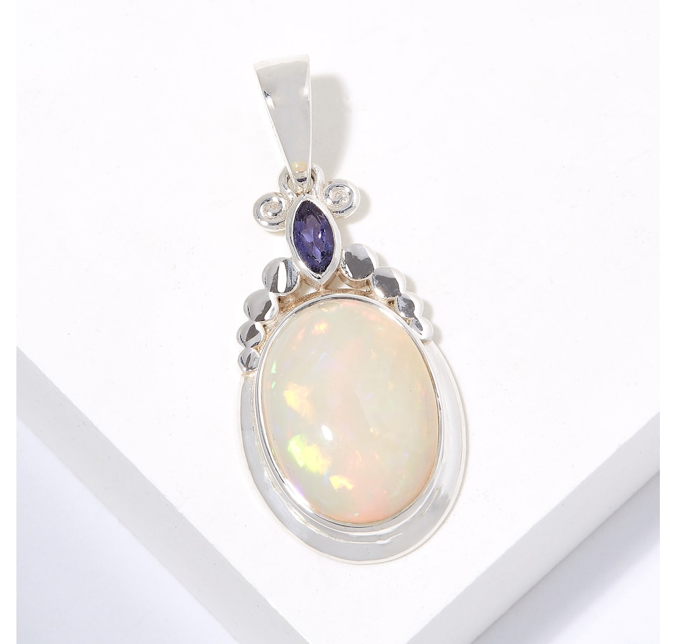 Image 226475_IOL.jpg, Product 226-475 / Price $419.33, Himalayan Gems Sterling Silver Opal Cabochon and Gemstone Pendant from Himalayan Gems on TSC.ca's Jewellery department