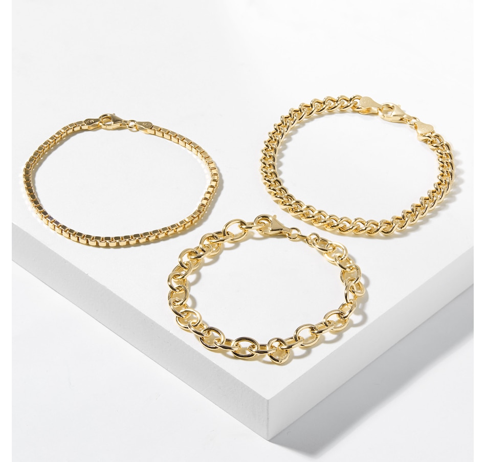 Image 226620_GLP.jpg, Product 226-620 / Price $209.99, Silver Gallery Sterling Silver Set of 3 Bracelets from Silver Gallery on TSC.ca's Jewellery department