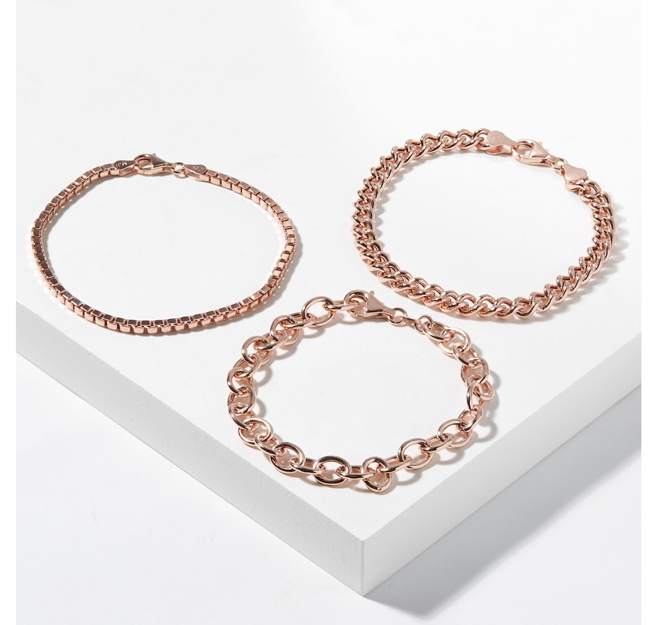 Image 226620_RSGP.jpg, Product 226-620 / Price $209.99, Silver Gallery Sterling Silver Set of 3 Bracelets from Silver Gallery on TSC.ca's Jewellery department