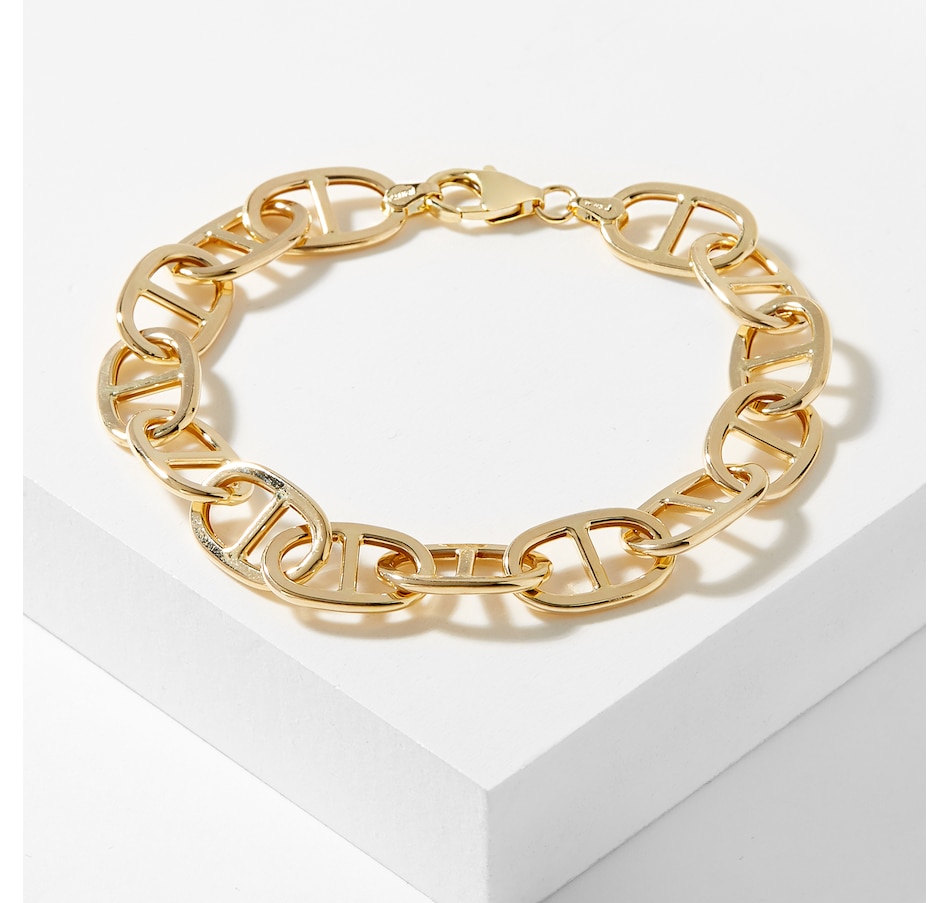 Jewellery - Bracelets - Stefano Oro 14K Yellow Gold Mariner Bracelet ...