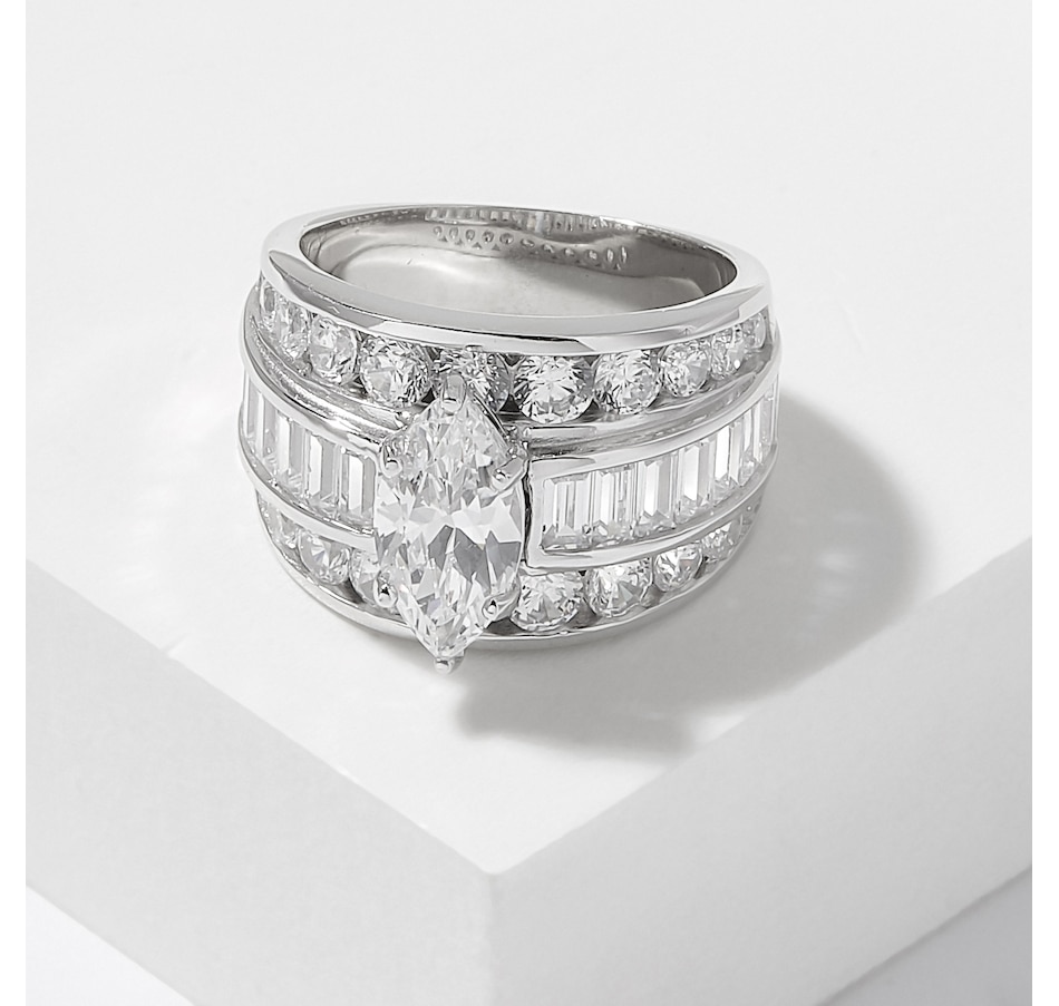 Image 226741.jpg, Product 226-741 / Price $169.99, Diamonelle Sterling Silver Diamonelle Marquise & Multi Stone Shape Ring from Diamonelle on TSC.ca's Jewellery department