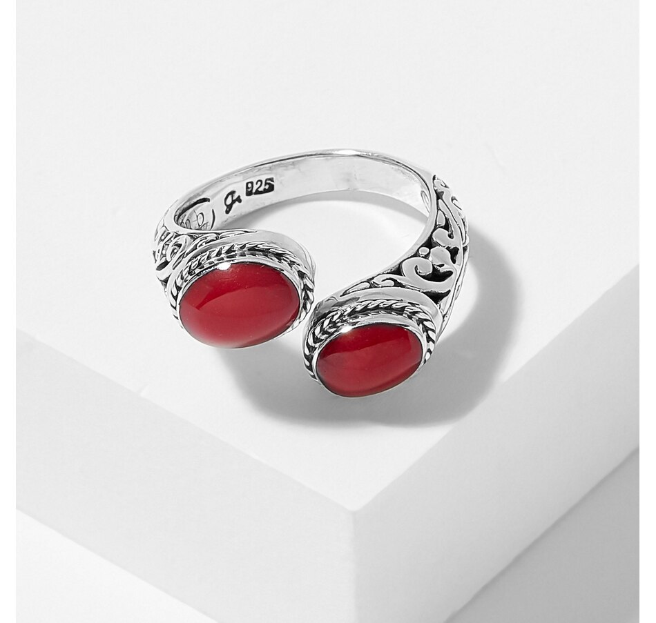 Image 226789_CRL.jpg, Product 226-789 / Price $149.99, Samuel B. Collection Sterling Silver Gemstone Bypass Ring from Samuel B. Collection on TSC.ca's Jewellery department
