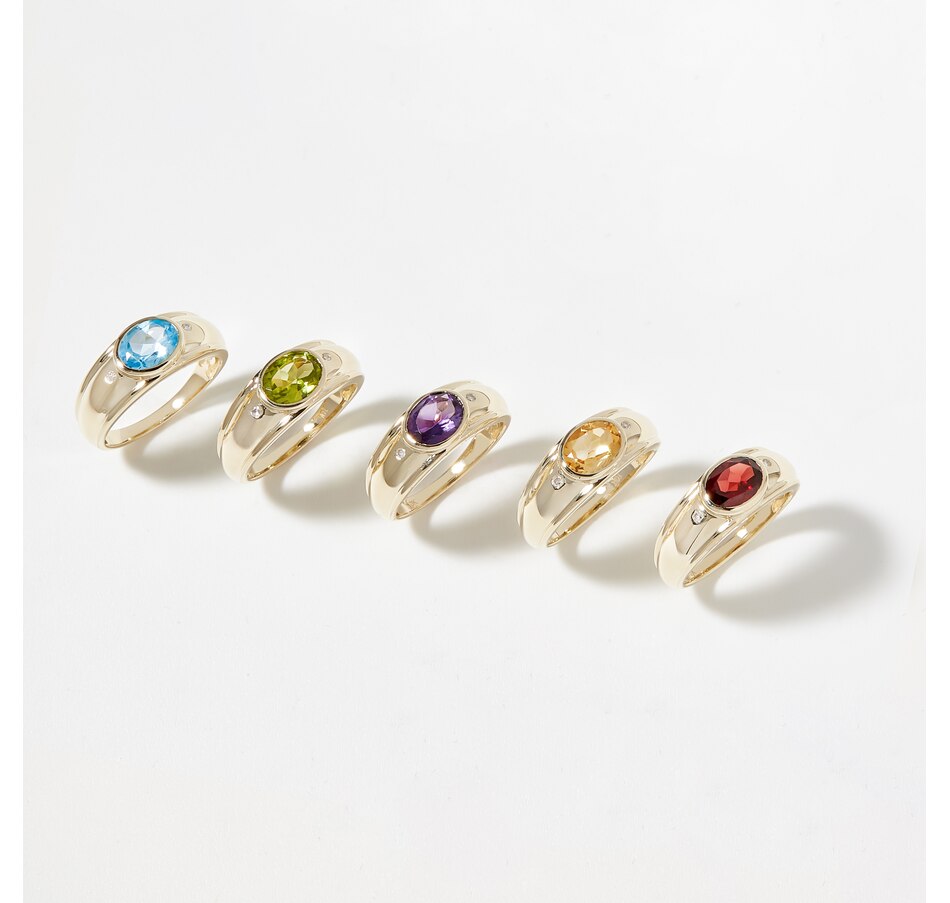 Image 226799_ALTMORE3.jpg, Product 226-799 / Price $449.33, Gem Creations 10K Yellow Gold Semi Precious Gemstone & Diamond Ring from Gem Creations on TSC.ca's Jewellery department