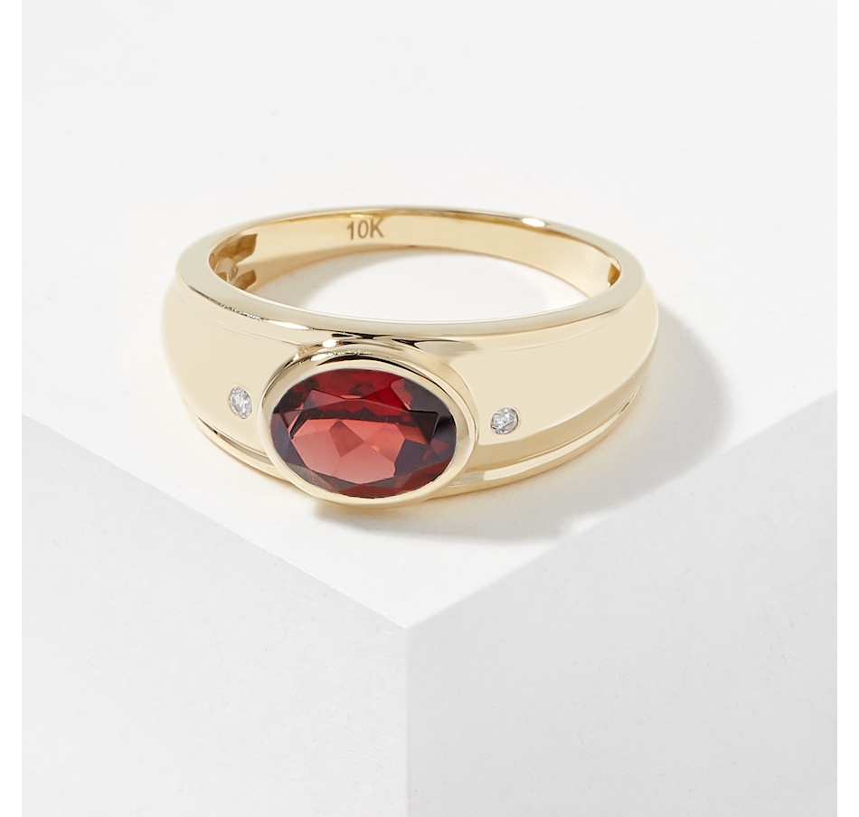 Image 226799_GAR.jpg, Product 226-799 / Price $449.33, Gem Creations 10K Yellow Gold Semi Precious Gemstone & Diamond Ring from Gem Creations on TSC.ca's Jewellery department