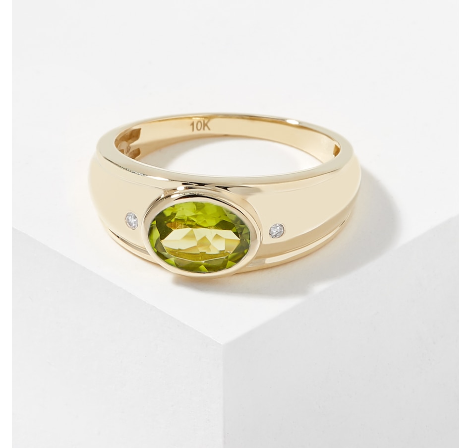 Image 226799_PER.jpg, Product 226-799 / Price $449.33, Gem Creations 10K Yellow Gold Semi Precious Gemstone & Diamond Ring from Gem Creations on TSC.ca's Jewellery department