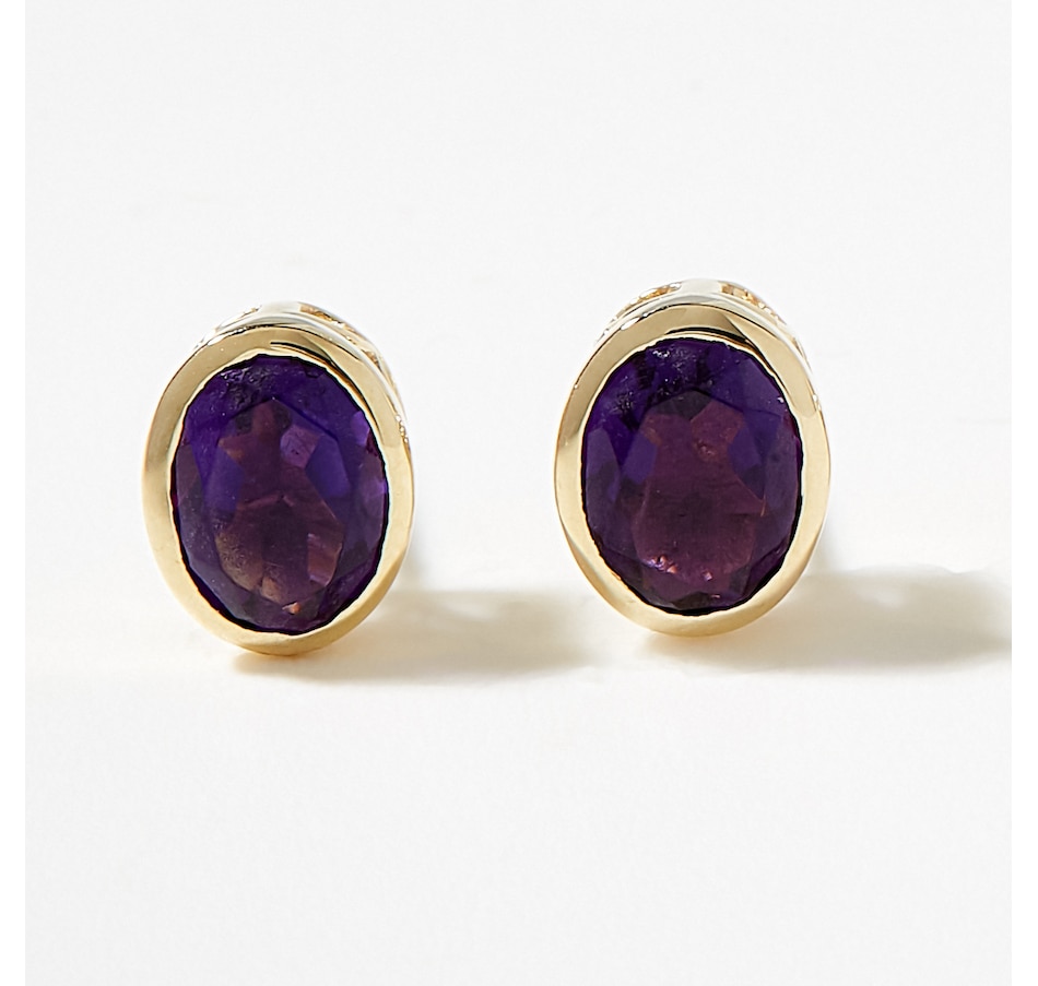 Image 226800_AMY.jpg, Product 226-800 / Price $319.99, Gem Creations 10K Yellow Gold Semi Precious Gemstone Stud Earrings from Gem Creations on TSC.ca's Jewellery department