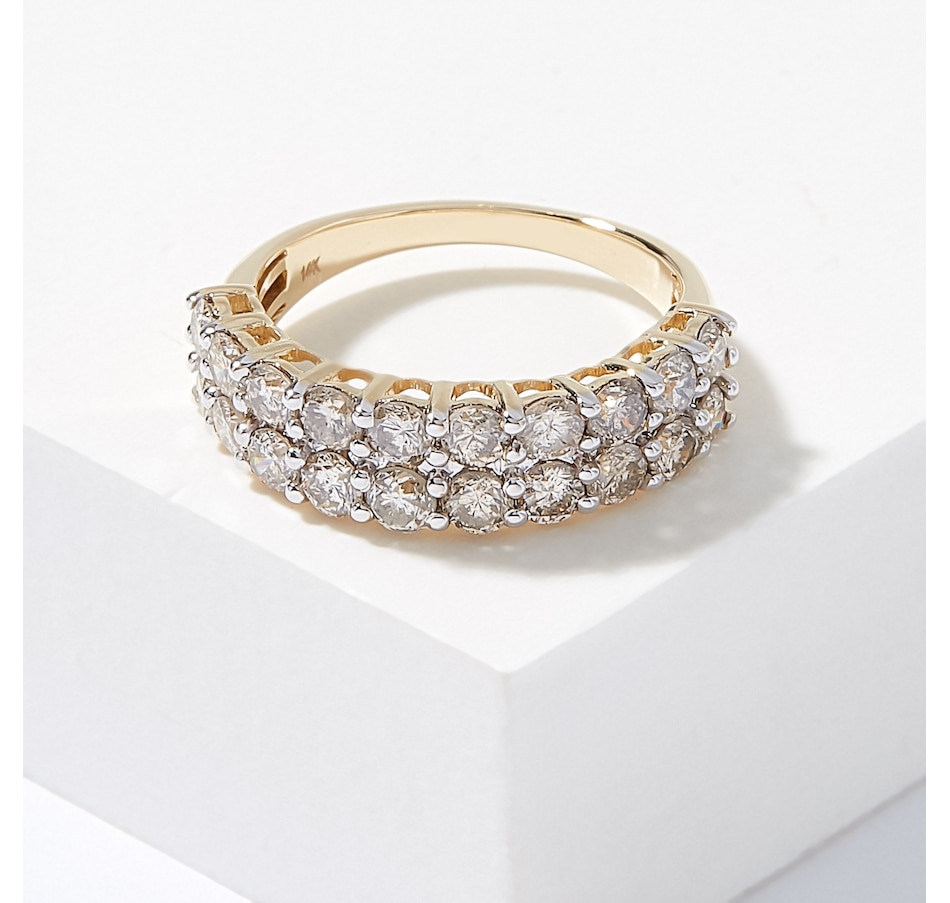 Image 226803.jpg, Product 226-803 / Price $1,999.99, 14K Yellow Gold 2.00 ctw Double Row Diamond Ring from Diamond Show on TSC.ca's Jewellery department