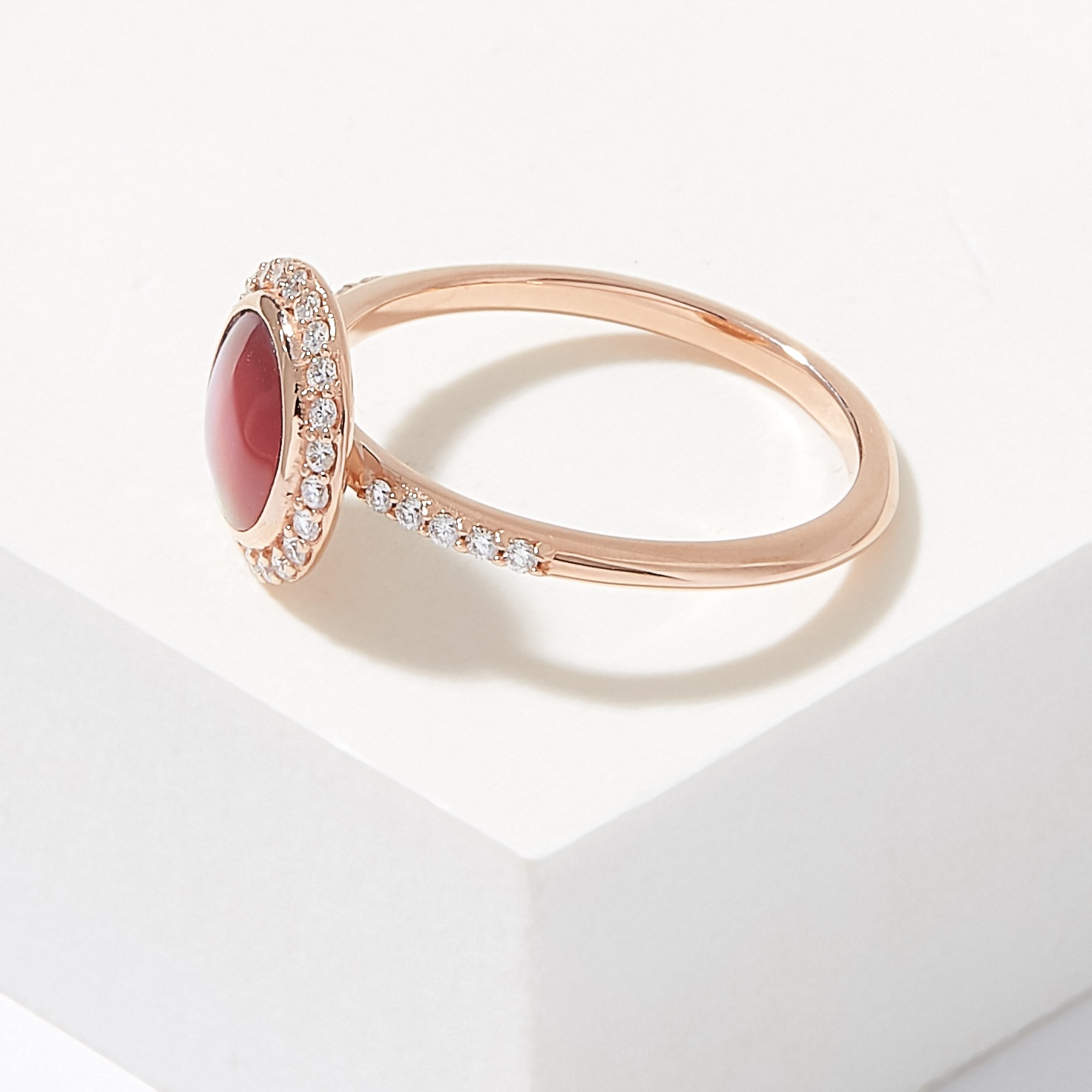 Pink mother of deals pearl ring