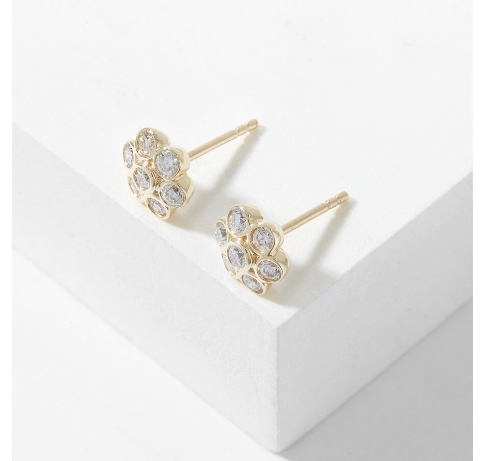 Image 226862_YGL.jpg, Product 226-862 / Price $879.99, EVERA Diamonds 14K Gold 0.50ctw Diamond Flower Stud Earrings from Evera Diamonds on TSC.ca's Jewellery department