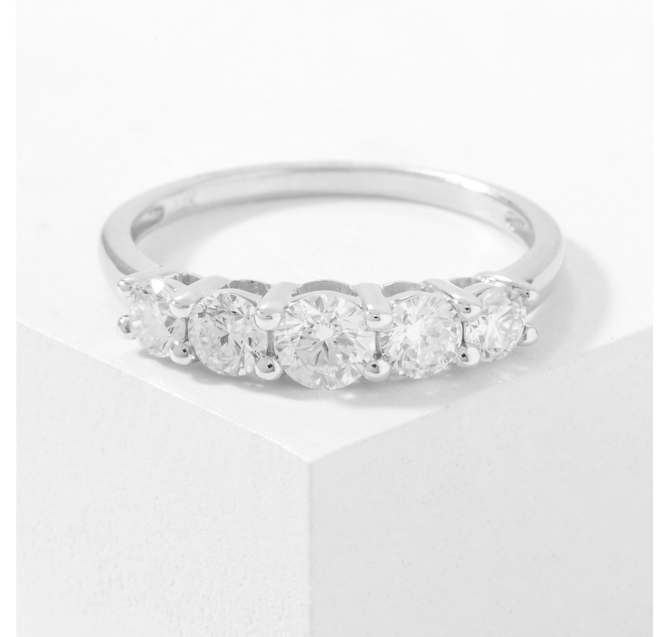 Image 226865_WGL.jpg, Product 226-865 / Price $1,699.99, EVERA Diamonds 14K Gold 1.00ctw 5 Stone Diamond Ring from Evera Diamonds on TSC.ca's Jewellery department