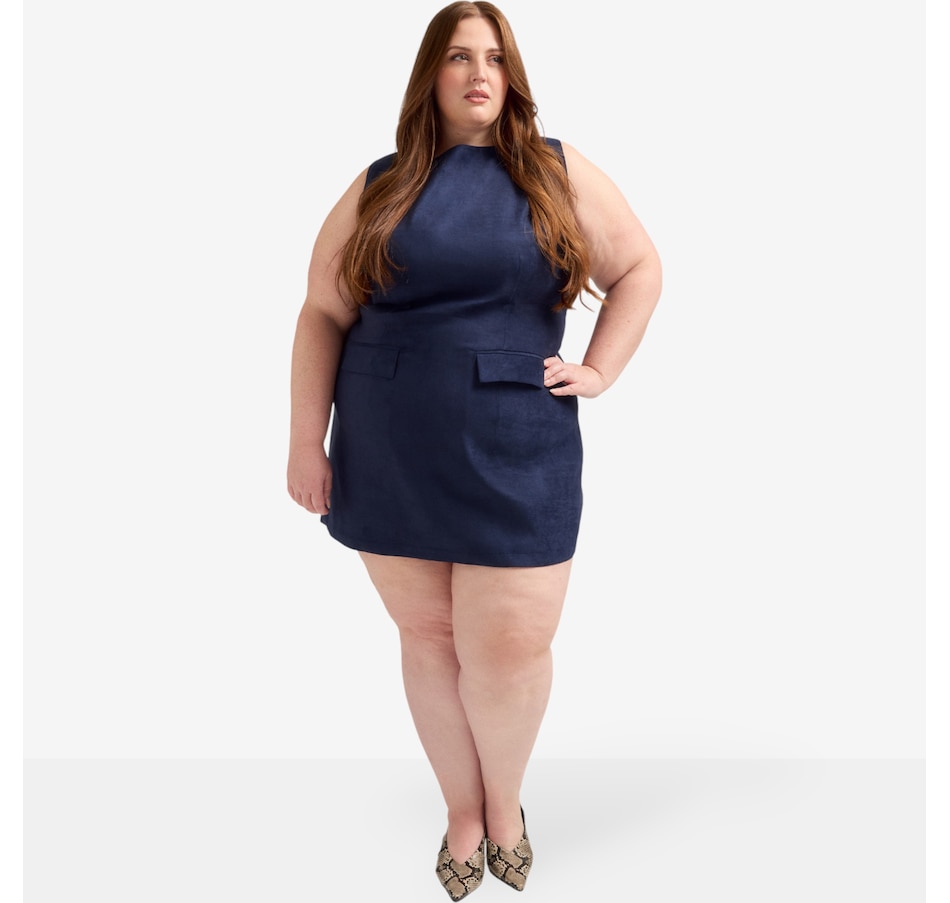 Image 226910_ALTMORE1.jpg, Product 226-910 / Price $185.00, Hilary MacMillan Faux Suede Shift Dress from Hilary MacMillan on TSC.ca's Fashion department