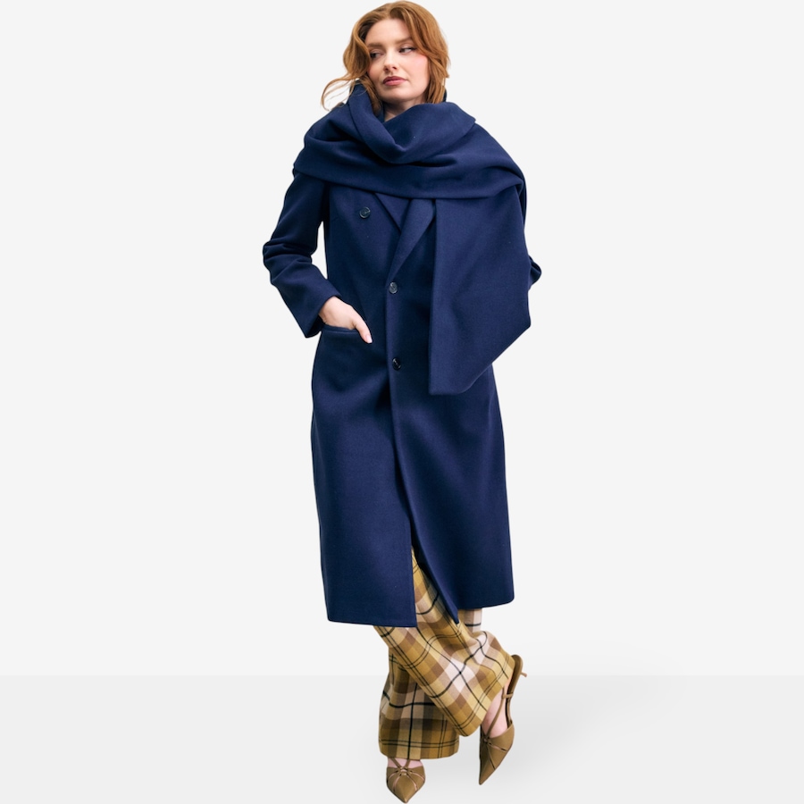 Image 226913_NVY.jpg, Product 226-913 / Price $199.88, Hilary MacMillan Pea Coat with Detachable Scarf from Hilary MacMillan on TSC.ca's Fashion department