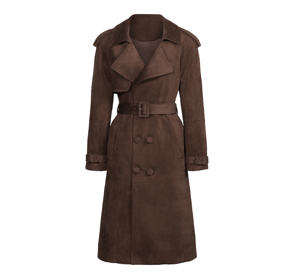 Image 226914_ALTMORE1.jpg, Product 226-914 / Price $325.00, Hilary MacMillan Brown Faux Suede Coat from Hilary MacMillan on TSC.ca's Fashion department