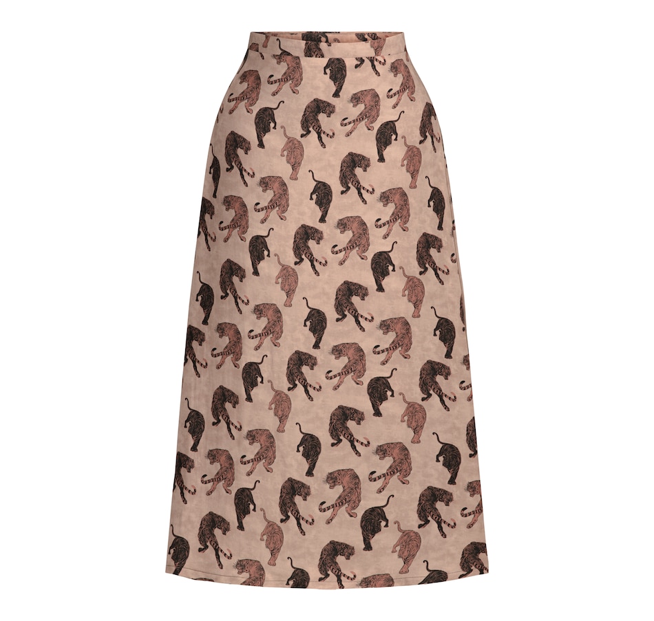 Image 226916_ALTMORE1.jpg, Product 226-916 / Price $155.00, Hilary MacMillan Tiger Print Midi Skirt from Hilary MacMillan on TSC.ca's Fashion department