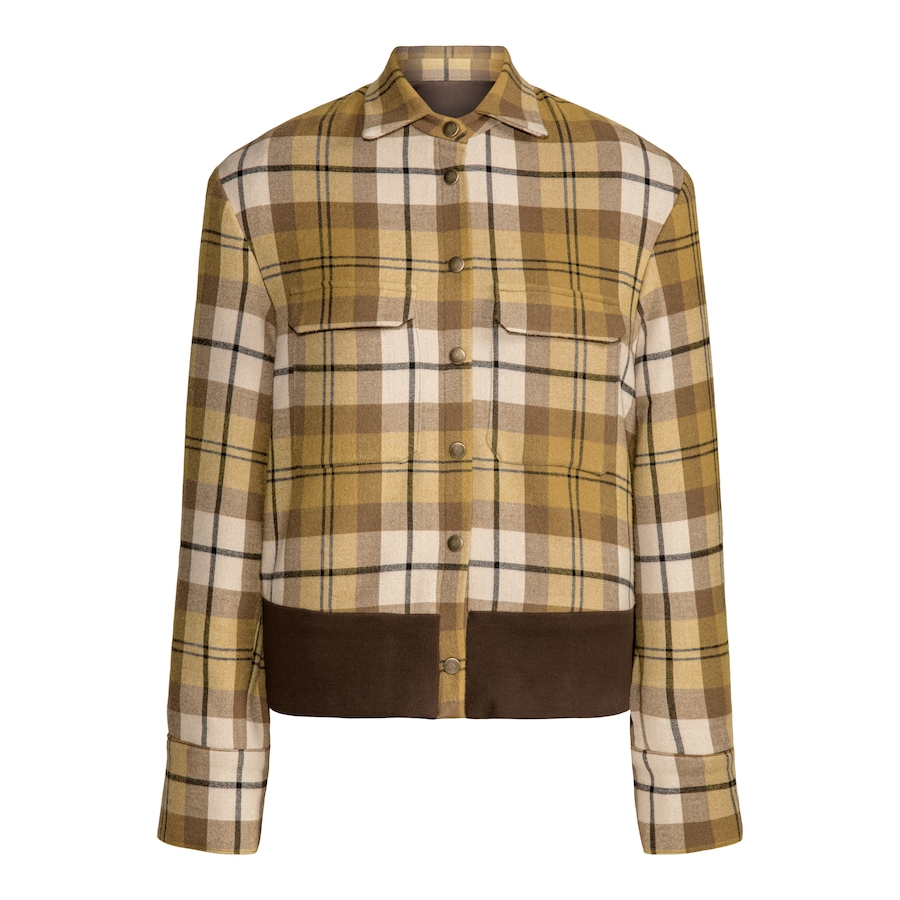 Image 226918_ALTMORE1.jpg, Product 226-918 / Price $119.88, Hilary MacMillan Olive Oil Plaid Bomber Jacket from Hilary MacMillan on TSC.ca's Fashion department