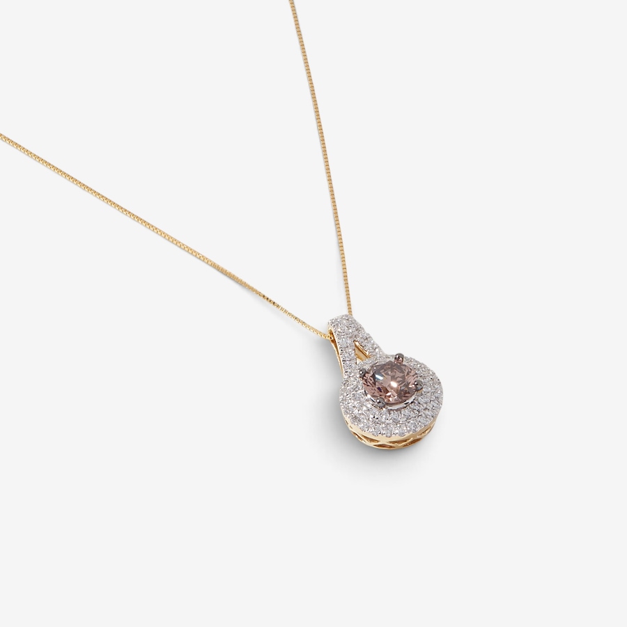 Image 226957.jpg, Product 226-957 / Price $1,199.33, Evera Diamonds 14K Yellow Gold 1.50ctw Champagne & White Diamond Pendant with Chain from Evera Diamonds on TSC.ca's Jewellery department