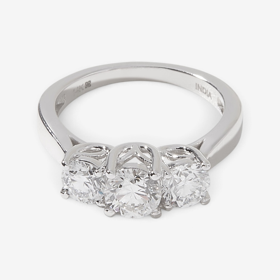 Image 226958.jpg, Product 226-958 / Price $3,199.33, Evera Diamonds 14K White Gold 1.75ctw 3 Stone Diamond Ring from Evera Diamonds on TSC.ca's Jewellery department