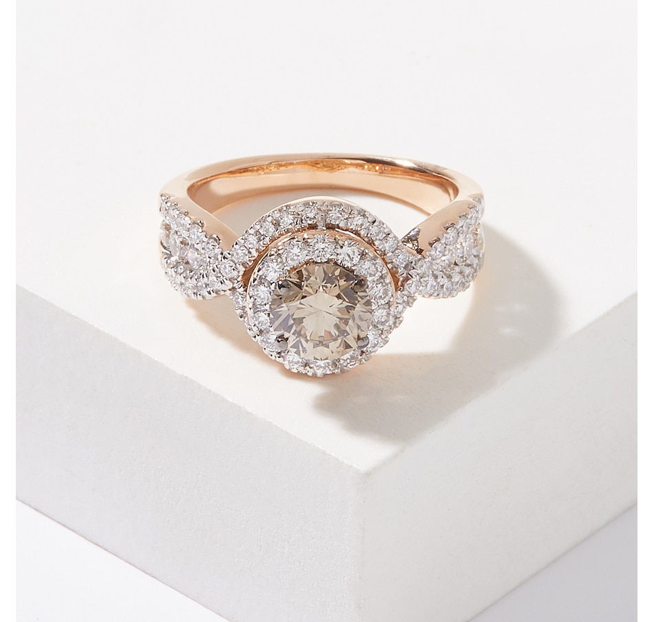 Image 226960_RGL.jpg, Product 226-960 / Price $1,999.99, Evera Diamonds 14K Gold 2.00ctw Champagne & White Diamond Ring from Evera Diamonds on TSC.ca's Jewellery department