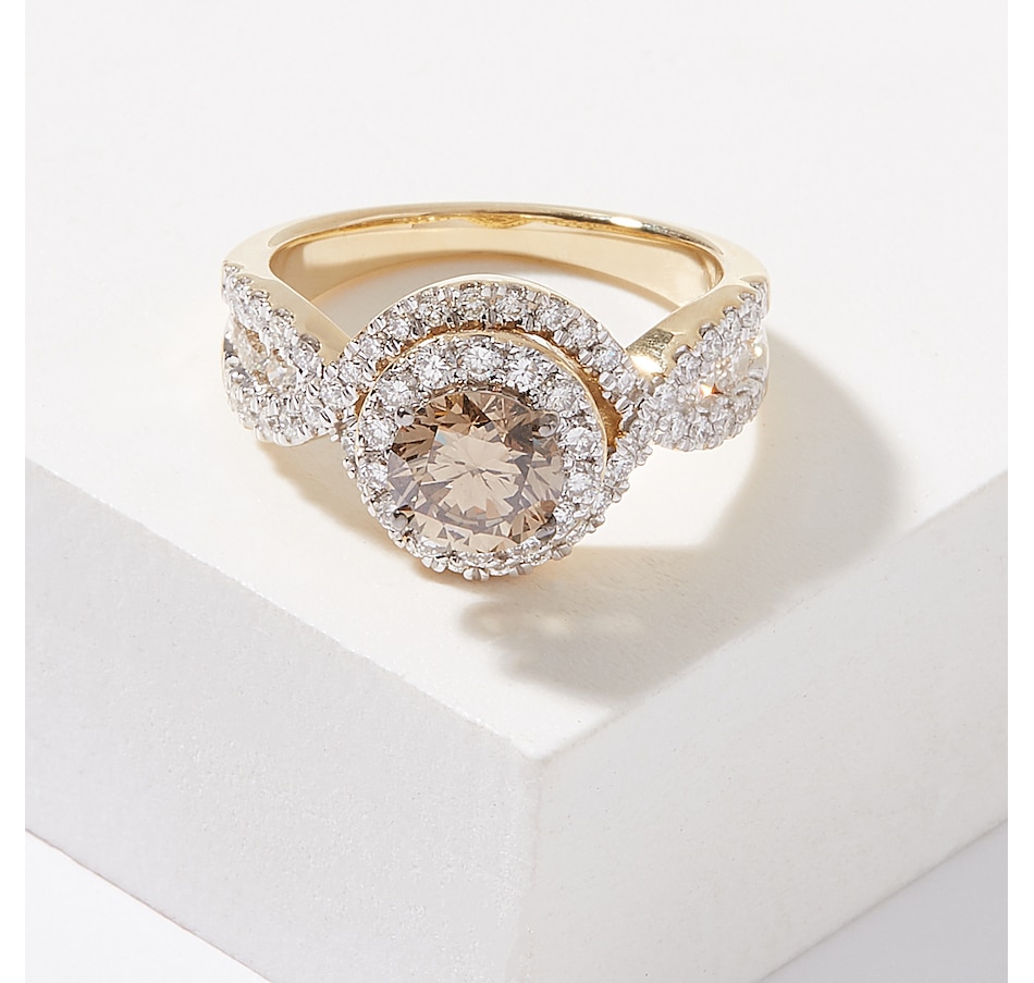 Image 226960_YGL.jpg, Product 226-960 / Price $1,999.99, Evera Diamonds 14K Gold 2.00ctw Champagne & White Diamond Ring from Evera Diamonds on TSC.ca's Jewellery department