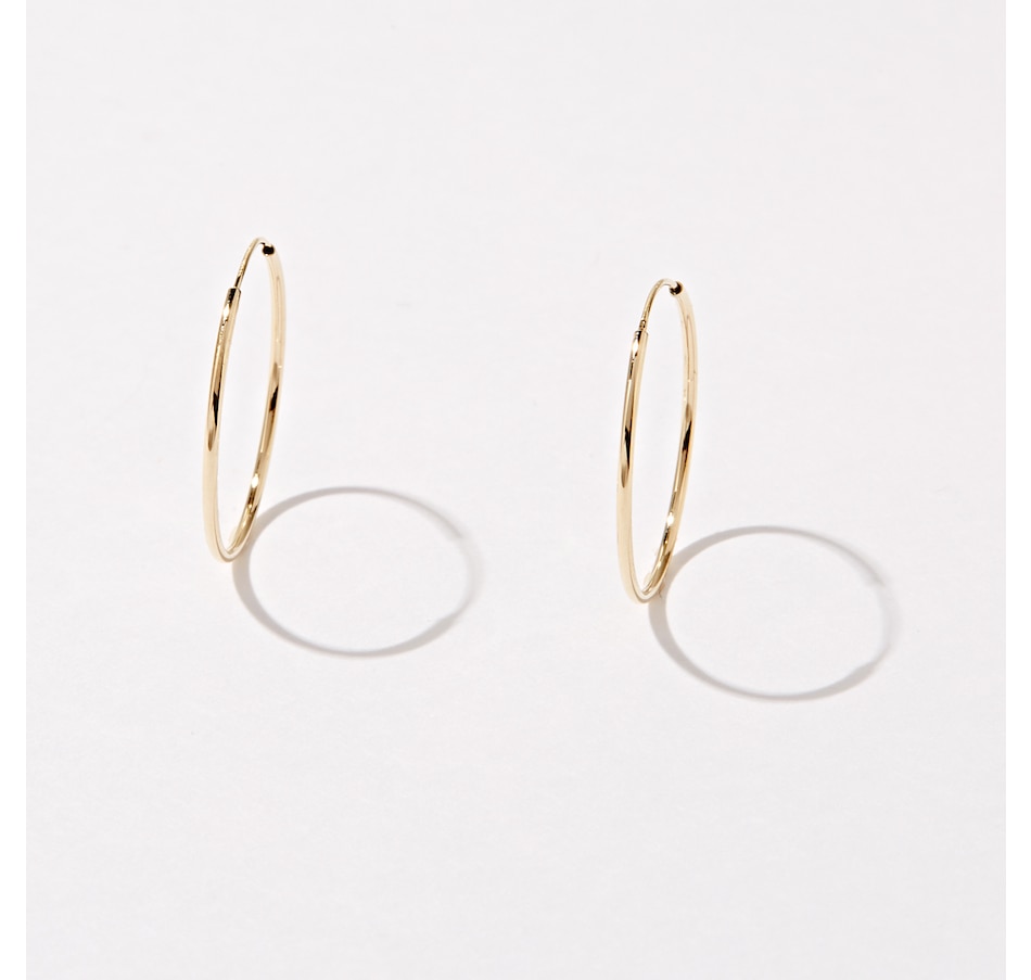 Image 227017.jpg, Product 227-017 / Price $79.99, Stefano Oro 14K Yellow Gold 15mm Sleeper Hoop Earrings from Stefano Oro on TSC.ca's Jewellery department
