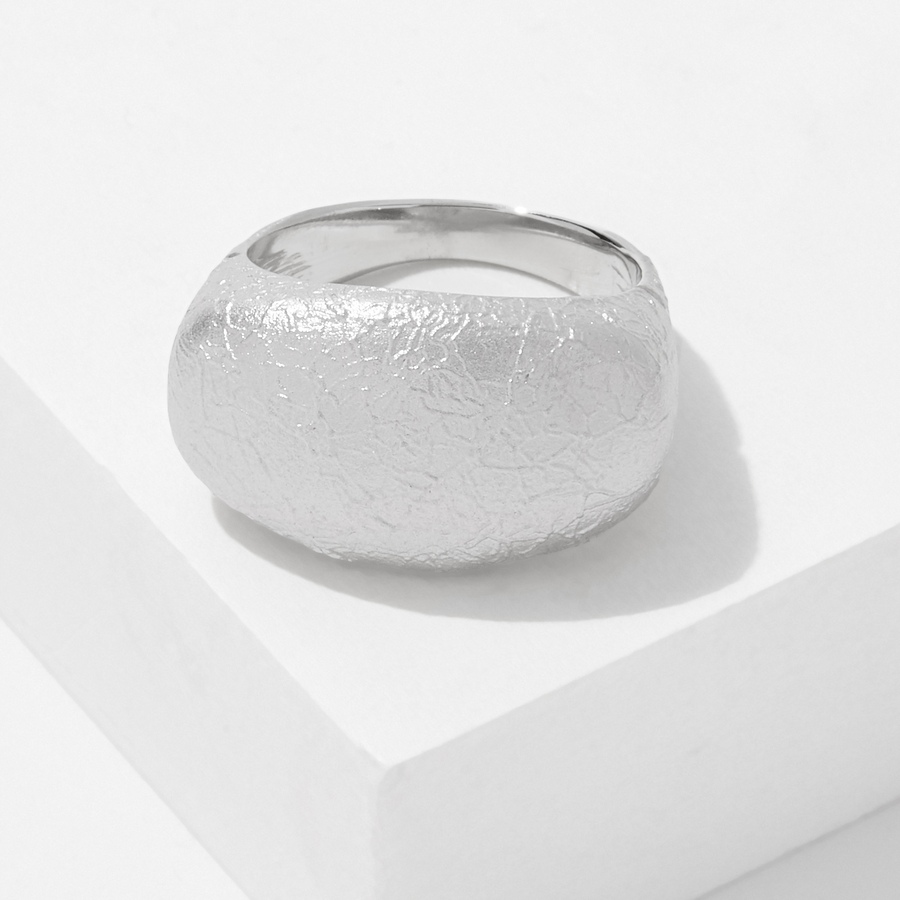 Image 227057.jpg, Product 227-057 / Price $59.33, Silver Gallery Sterling Silver Rhodium Plate Textured Matte Ring from Silver Gallery on TSC.ca's Jewellery department