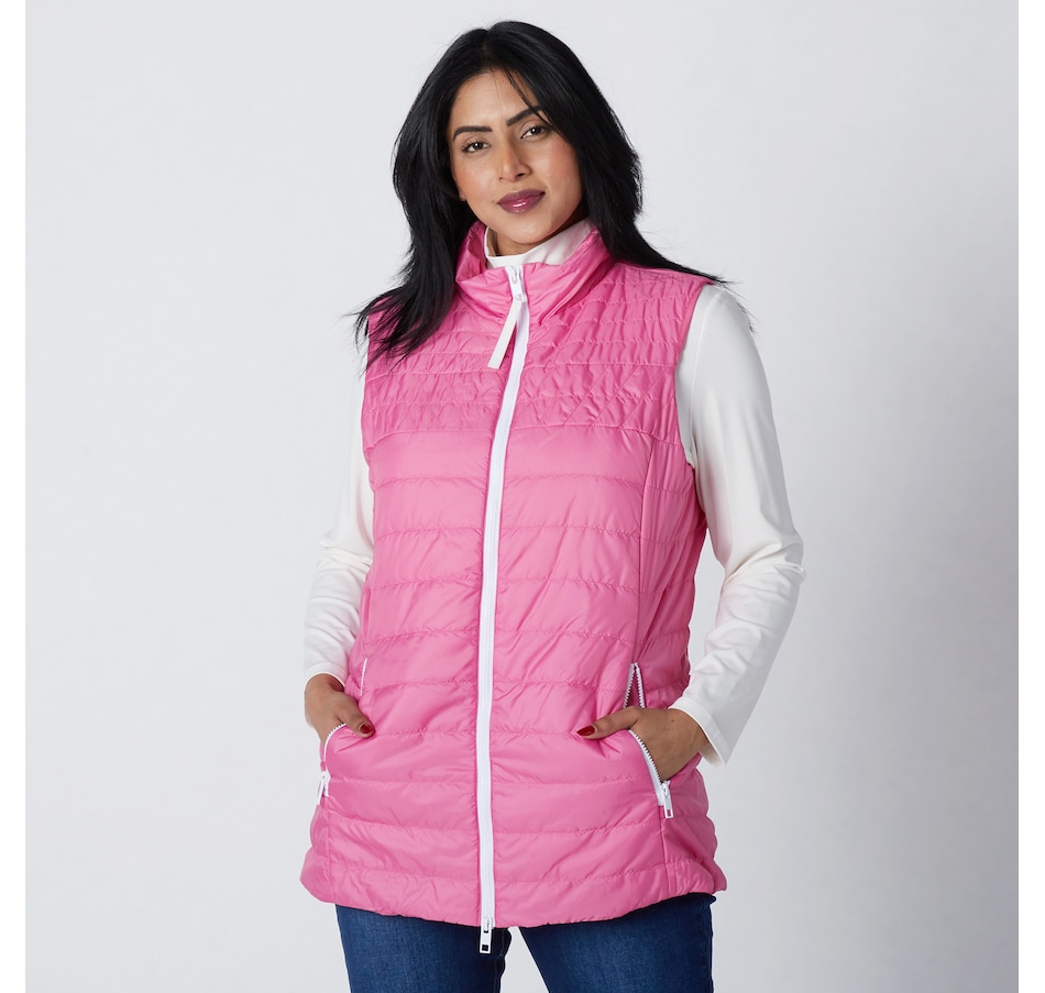 Long quilted vest