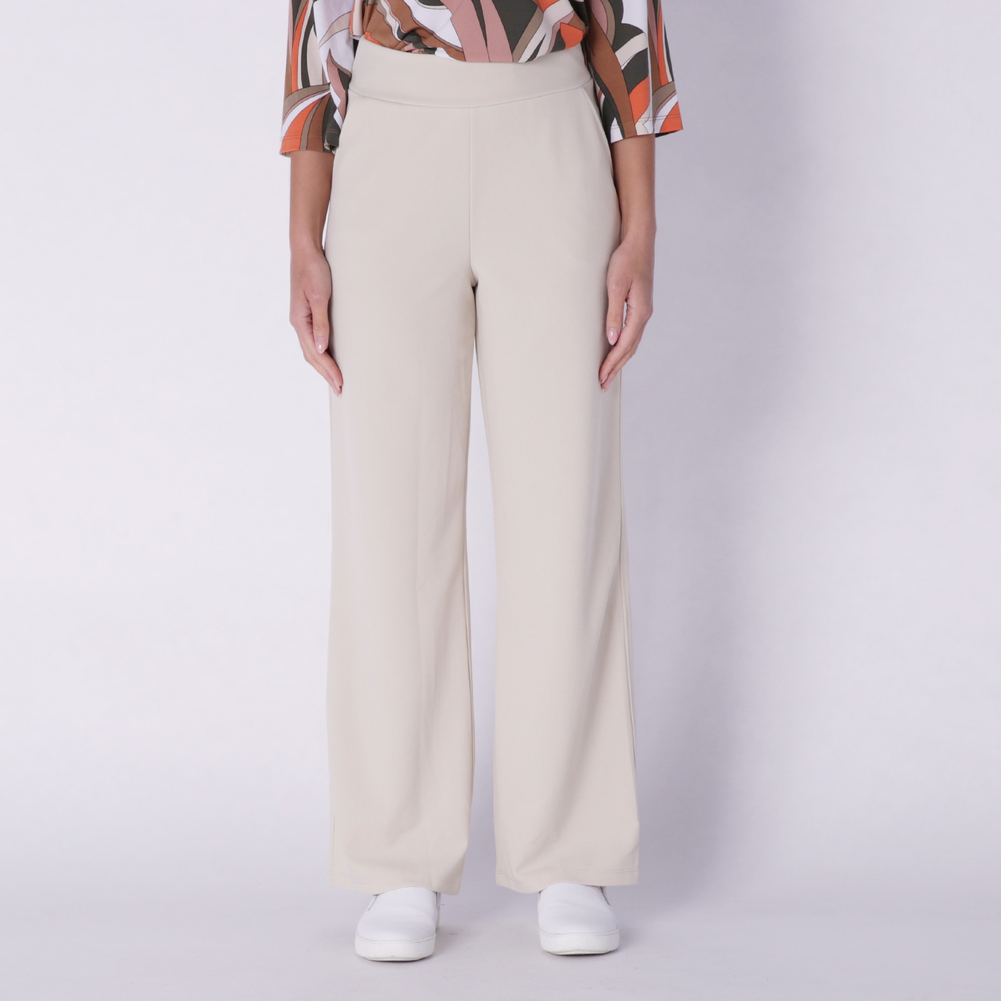 Kim & Co. Ponte Crepe Wide Leg Pant