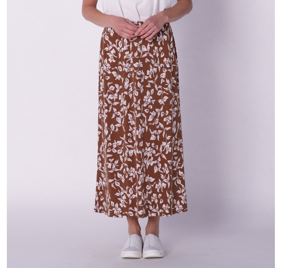 Image 227153_TNSD.jpg, Product 227-153 / Price $14.33, Kim & Co. Brazil Knit 1" Elastic Waist Band Maxi Skirt from Kim & Co. on TSC.ca's Fashion department