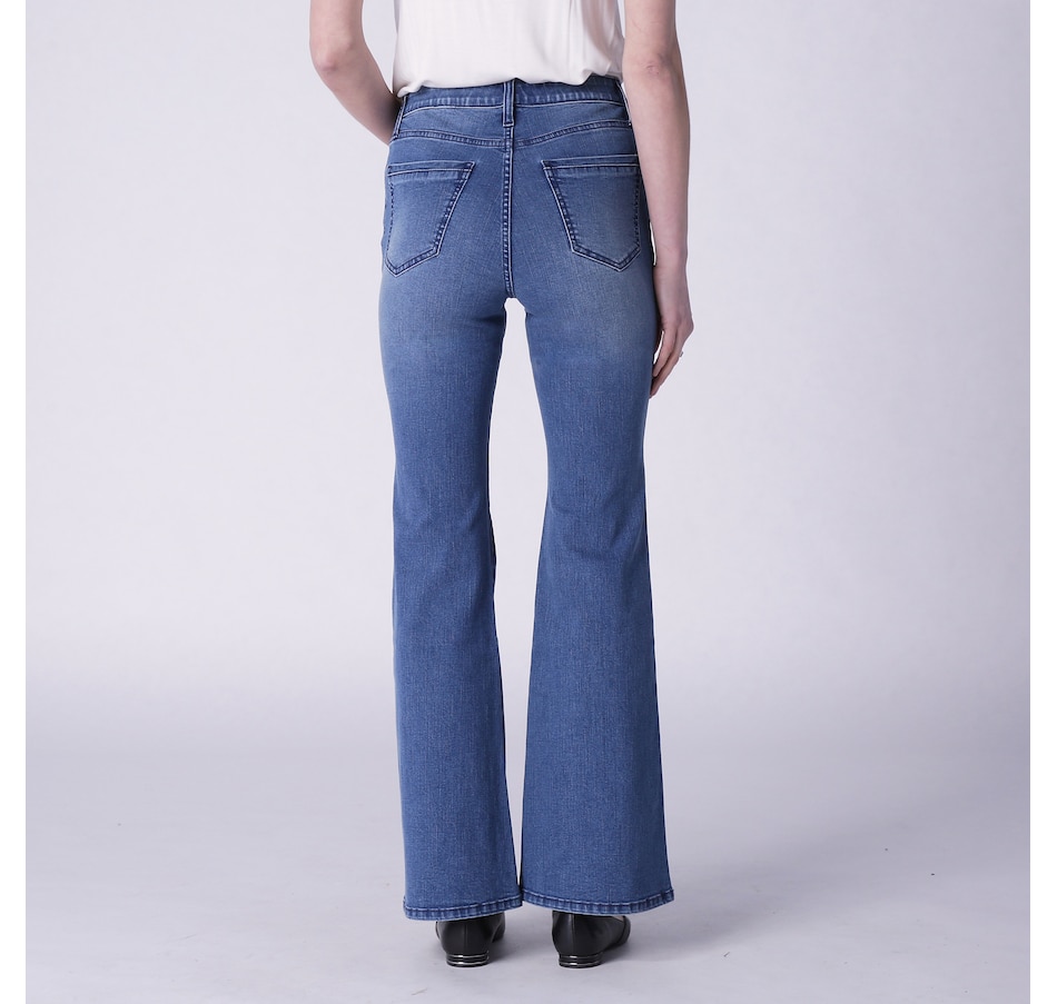 ZARA Cotton/Polyester/Elastane Flare Jeans