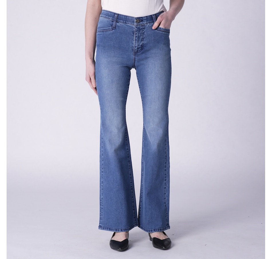 Denim Flare Cargo Jeans - sosorella