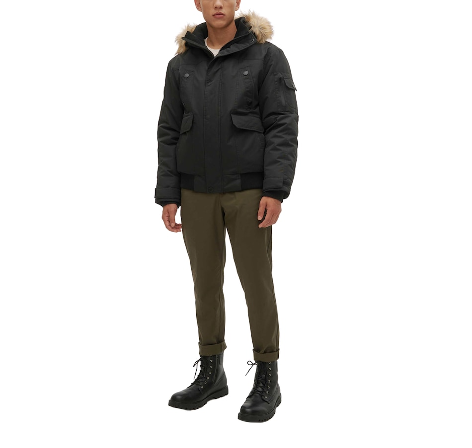 Image 227218_BLK.jpg, Product 227-218 / Price $159.88, Noize Men's Fur Trimmed Puffer from Noize on TSC.ca's Clothing & Shoes department