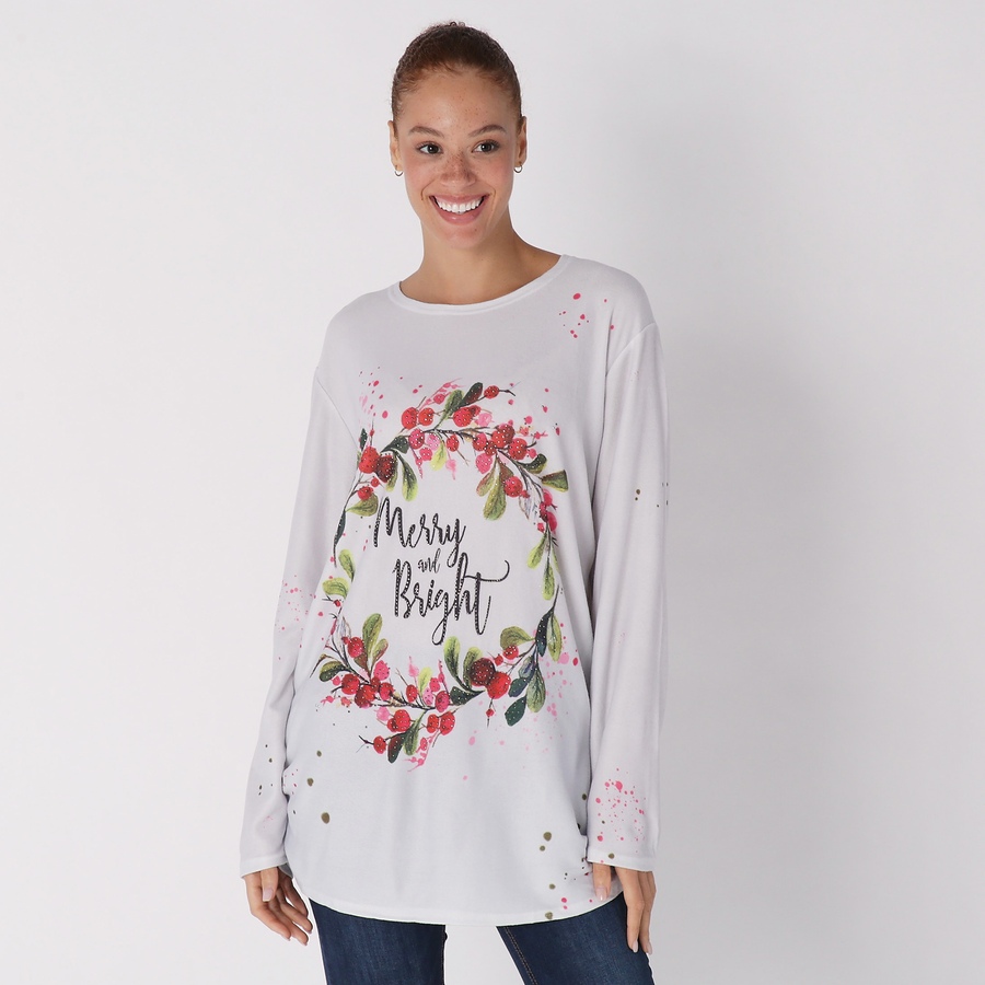 Image 227230_WRTH.jpg, Product 227-230 / Price $14.88, Red Coral Holiday Bling Sweater from Red Coral Fashions on TSC.ca's Fashion department
