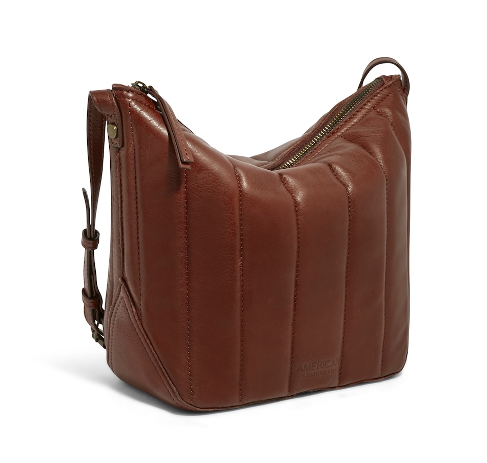 American Leather Co. Dayton Quilted Leather Crossbody Bag