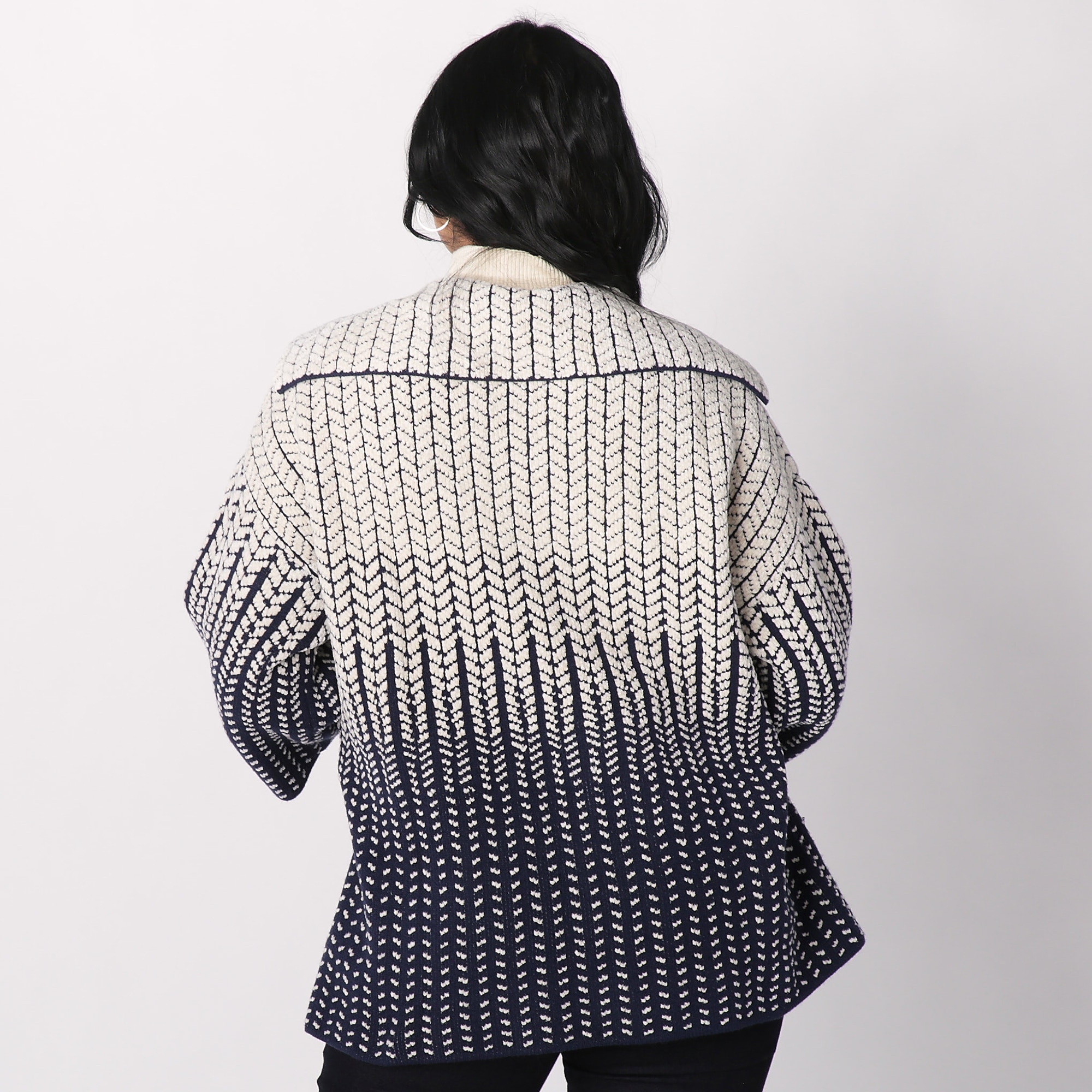 White best sale knit jacket