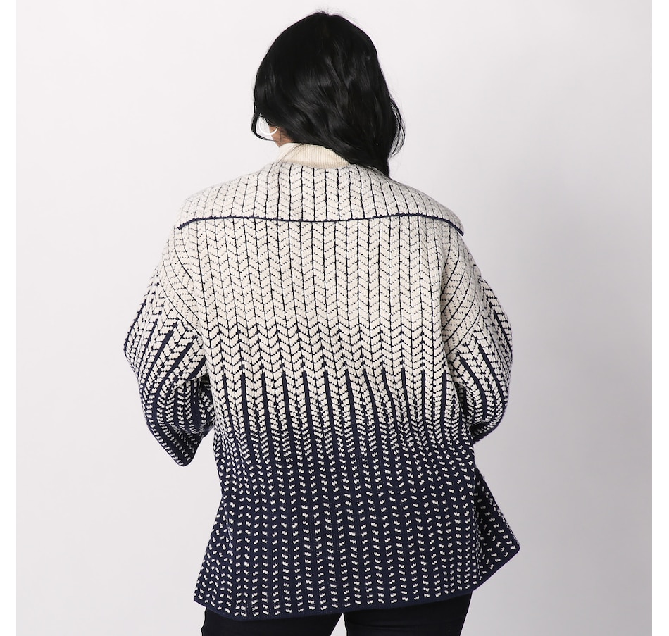 Image 227417_ALTMORE2.jpg, Product 227-417 / Price $44.33, WynneLayers Ombre Patterned Sweater Knit Jacket from Wynnelayers on TSC.ca's Fashion department