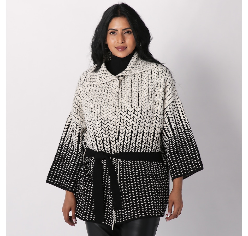 Image 227417_ALTMORE4.jpg, Product 227-417 / Price $44.33, WynneLayers Ombre Patterned Sweater Knit Jacket from Wynnelayers on TSC.ca's Fashion department