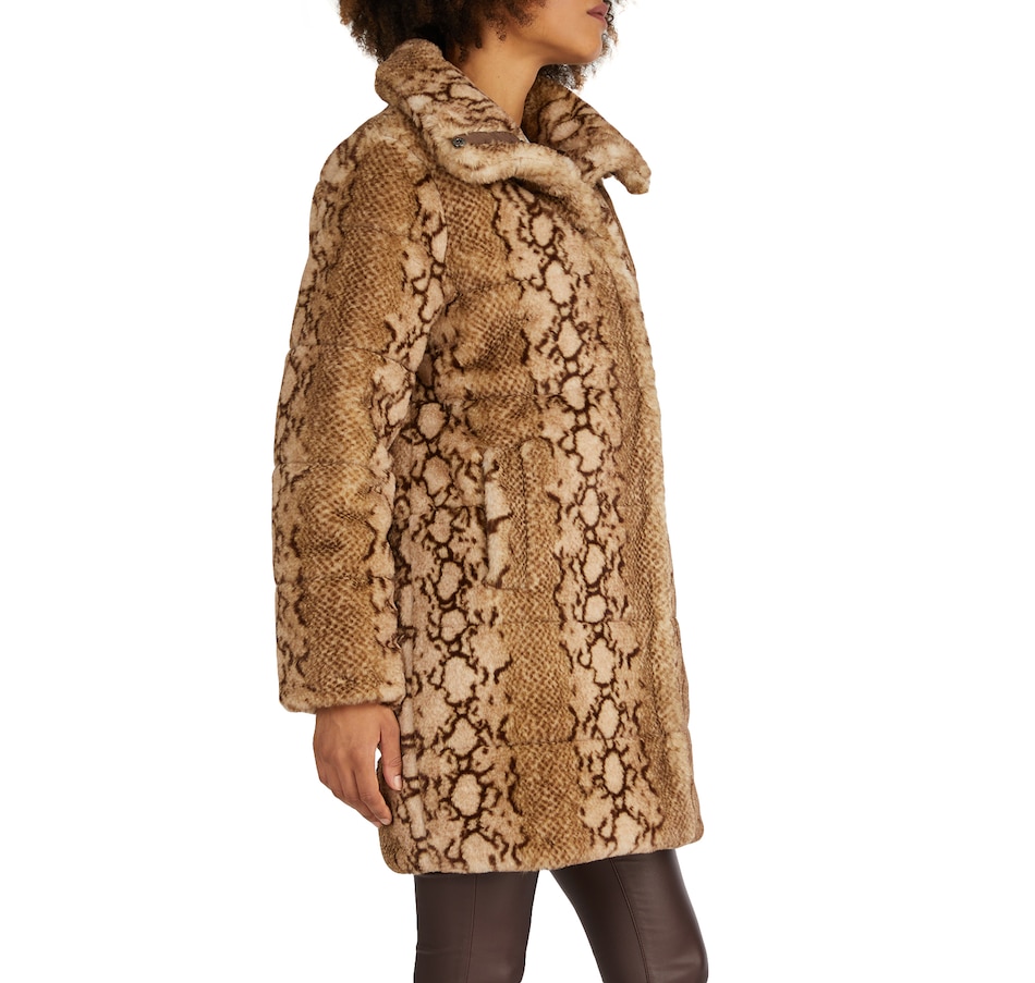Image 227463_ALTMORE4.jpg, Product 227-463 / Price $59.33, NVLT Faux Fur Python Print Puffer from NVLT on TSC.ca's Fashion department