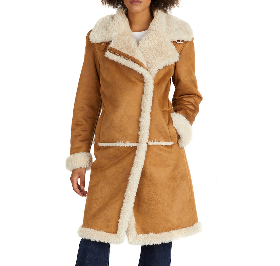 Clothing & Shoes - Jackets & Coats - Coats & Parkas - NVLT Long Faux  Shearling Coat - Online Shopping for Canadians