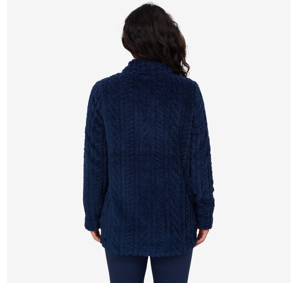 Image 227497_ALTMORE2.jpg, Product 227-497 / Price $39.88, Cuddl Duds Sculpted Sherpa Shacket from Cuddl Duds on TSC.ca's Fashion department