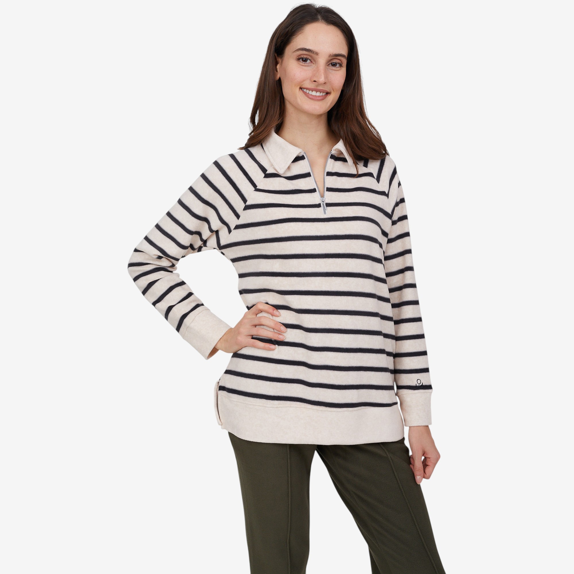Cuddl Duds Fleecewear with Stretch Collared Zip-Up Sweater - TSC.ca