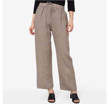 Orange Fashion Village Linen Pant