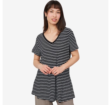 Orange Fashion Village Bamboo V-Neck T-Shirt