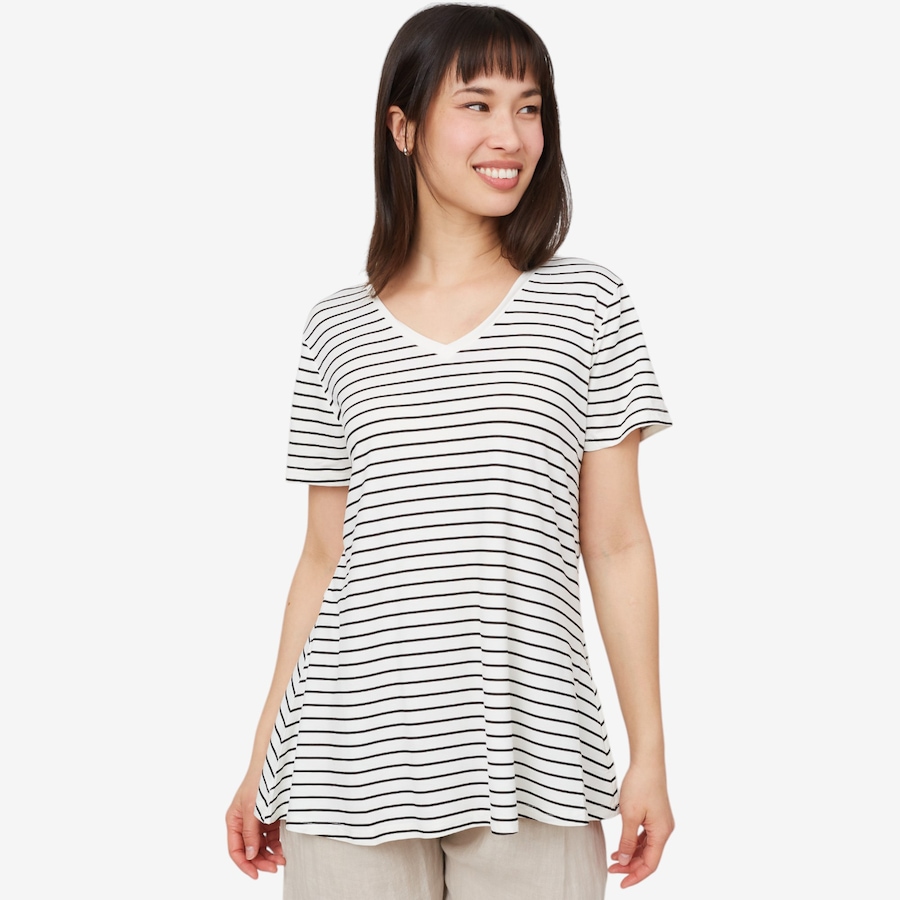 Image 227518_WHT.jpg, Product 227-518 / Price $24.88, Orange Fashion Village Bamboo V-Neck T-Shirt from Orange Fashion Village on TSC.ca's Fashion department