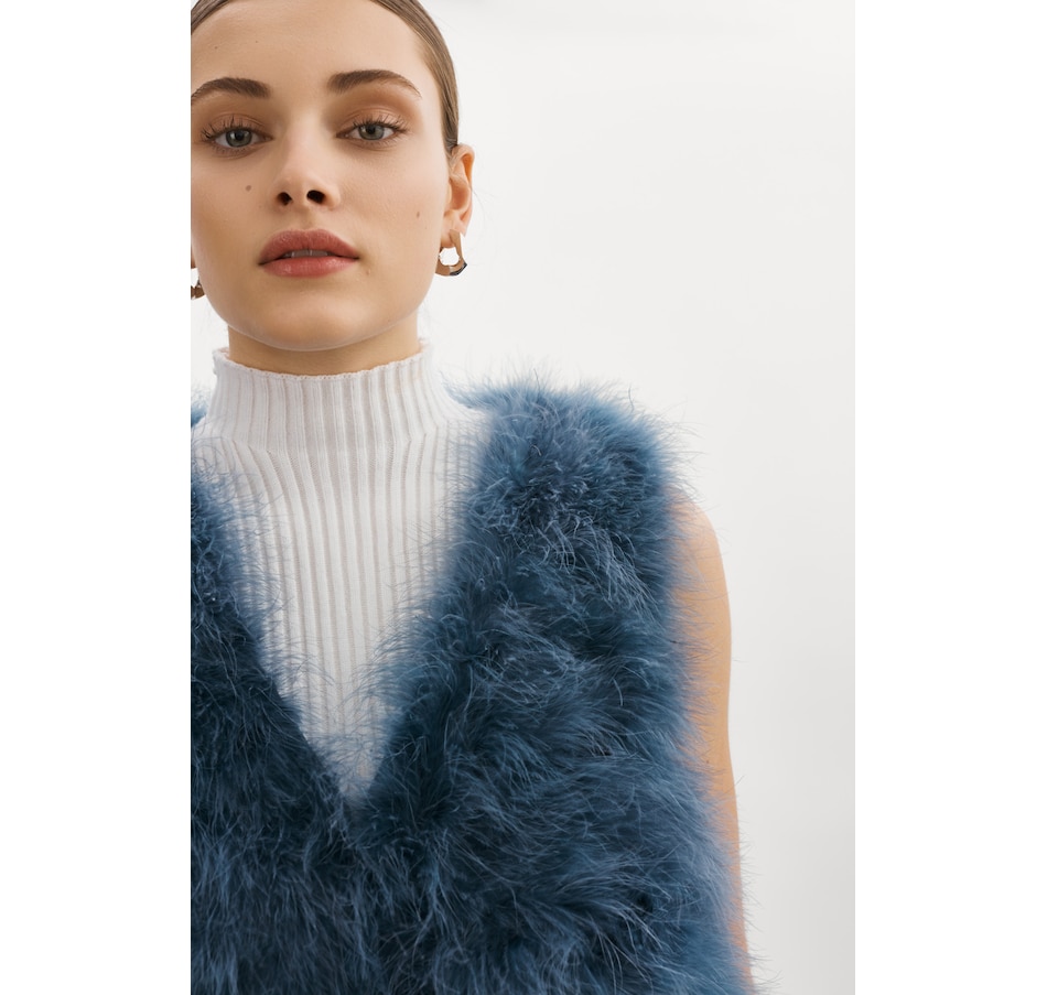 clothing-shoes-tops-vests-lamarque-selma-v-neck-feather-long