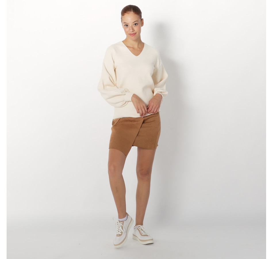 Image 227621_ALTMORE3.jpg, Product 227-621 / Price $29.33, Crystal Kobe V-Neck Bishop Sleeve Sweater from Crystal Kobe on TSC.ca's Fashion department