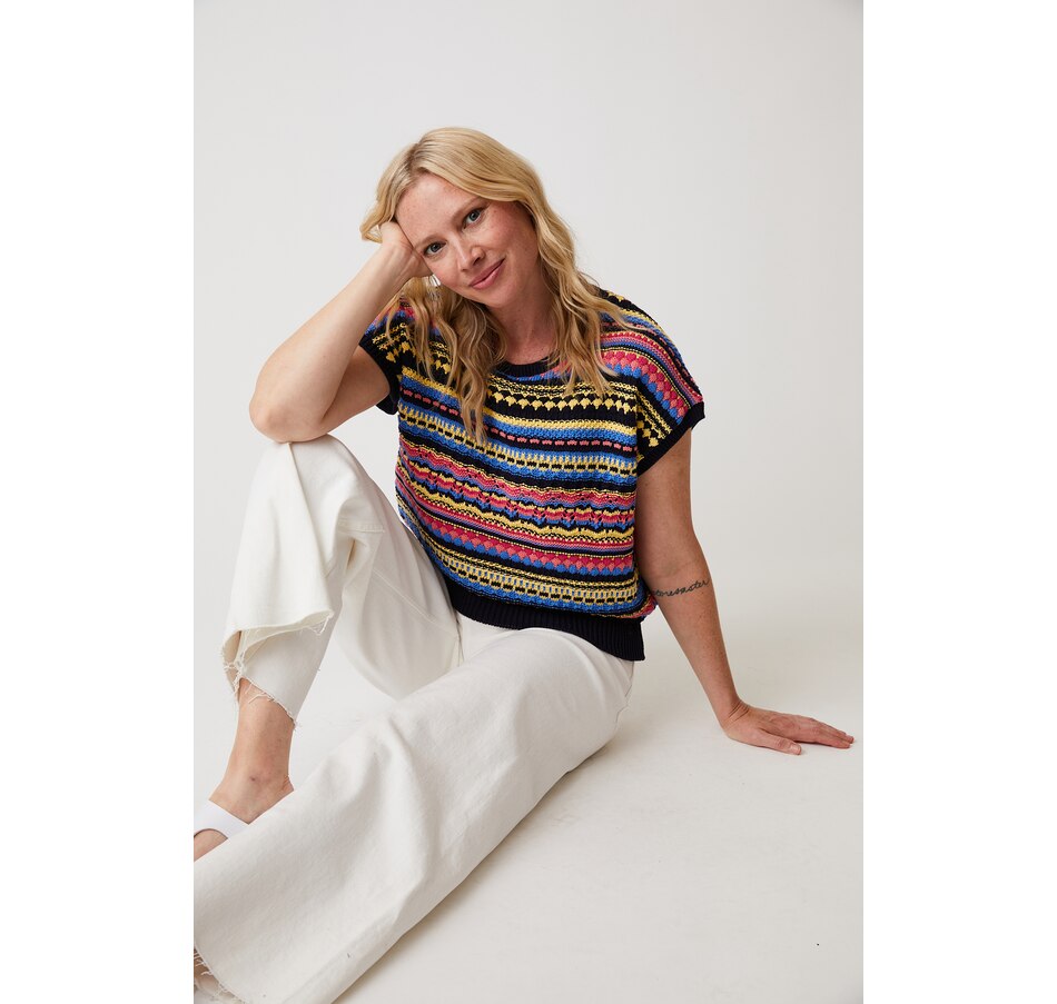 Image 227643_BKIDG.jpg, Product 227-643 / Price $49.33, Parkhurst Dolman Sleeve Jacquard Pullover from Parkhurst on TSC.ca's Fashion department